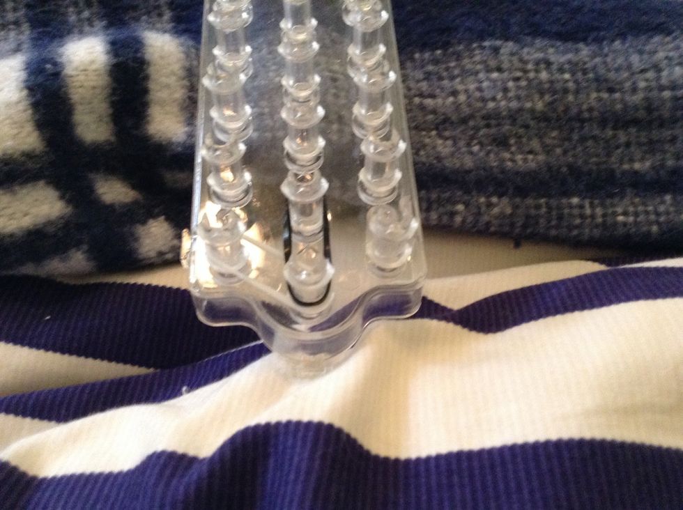 Now keep on placing the Bands as shown on the loom