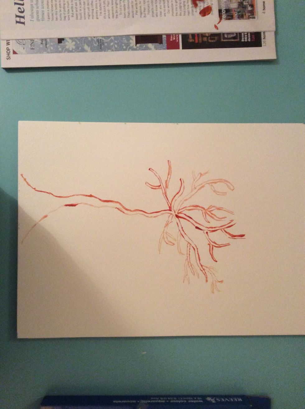 Now keep on repeating step 4 until you get a consistent amount of branches that you want to have, and don't worry it doesn't have to look the same as mine