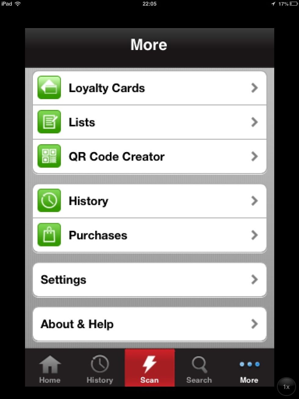 Now launch the free Red laser QR code app and choose create QR code. To find this app on the App Store make sure you search in the iPhone section.