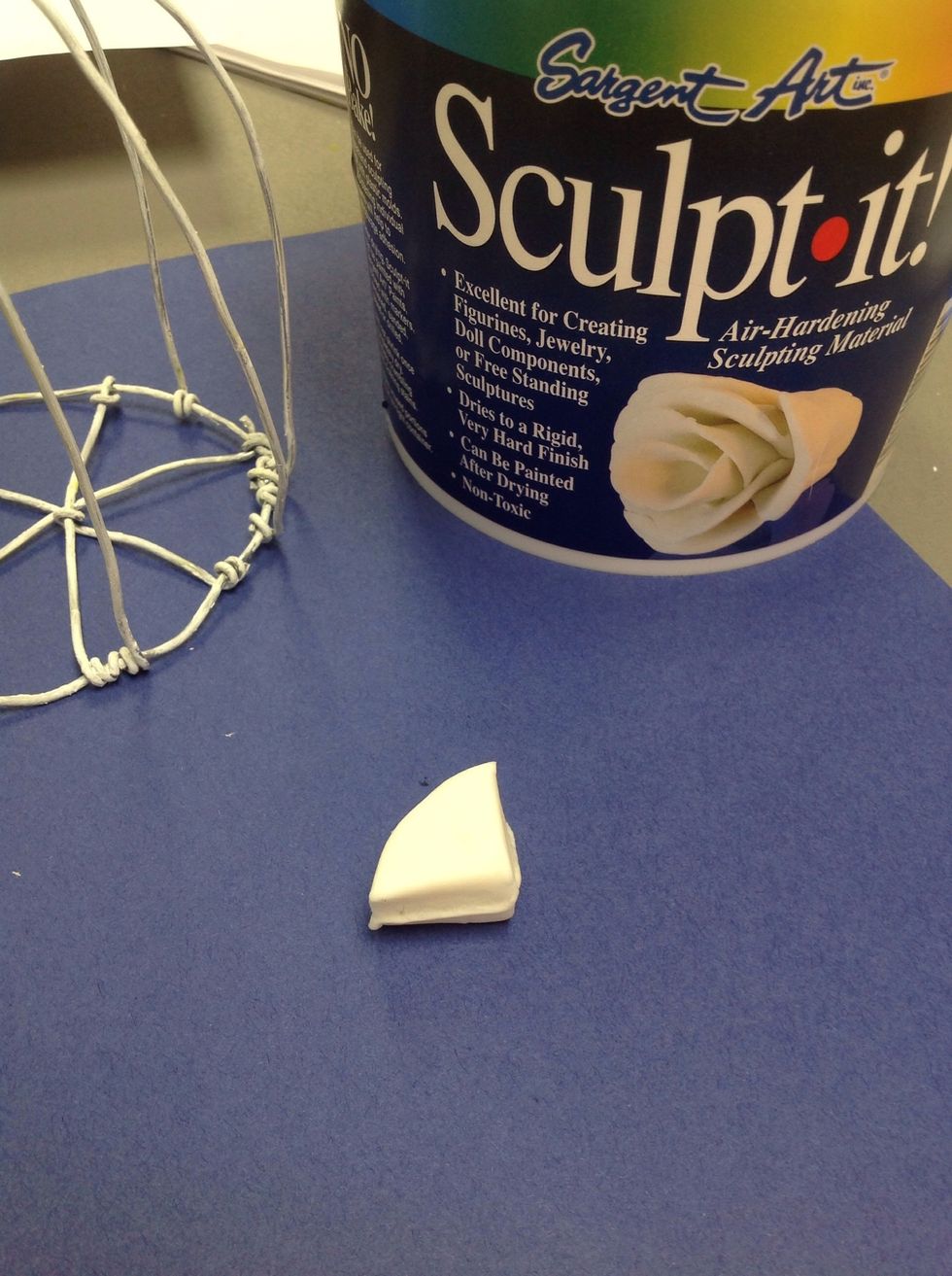 Now let's make a bird. I'm using Sculpt-It, and air hardening clay. You can really make you bird out of anything.