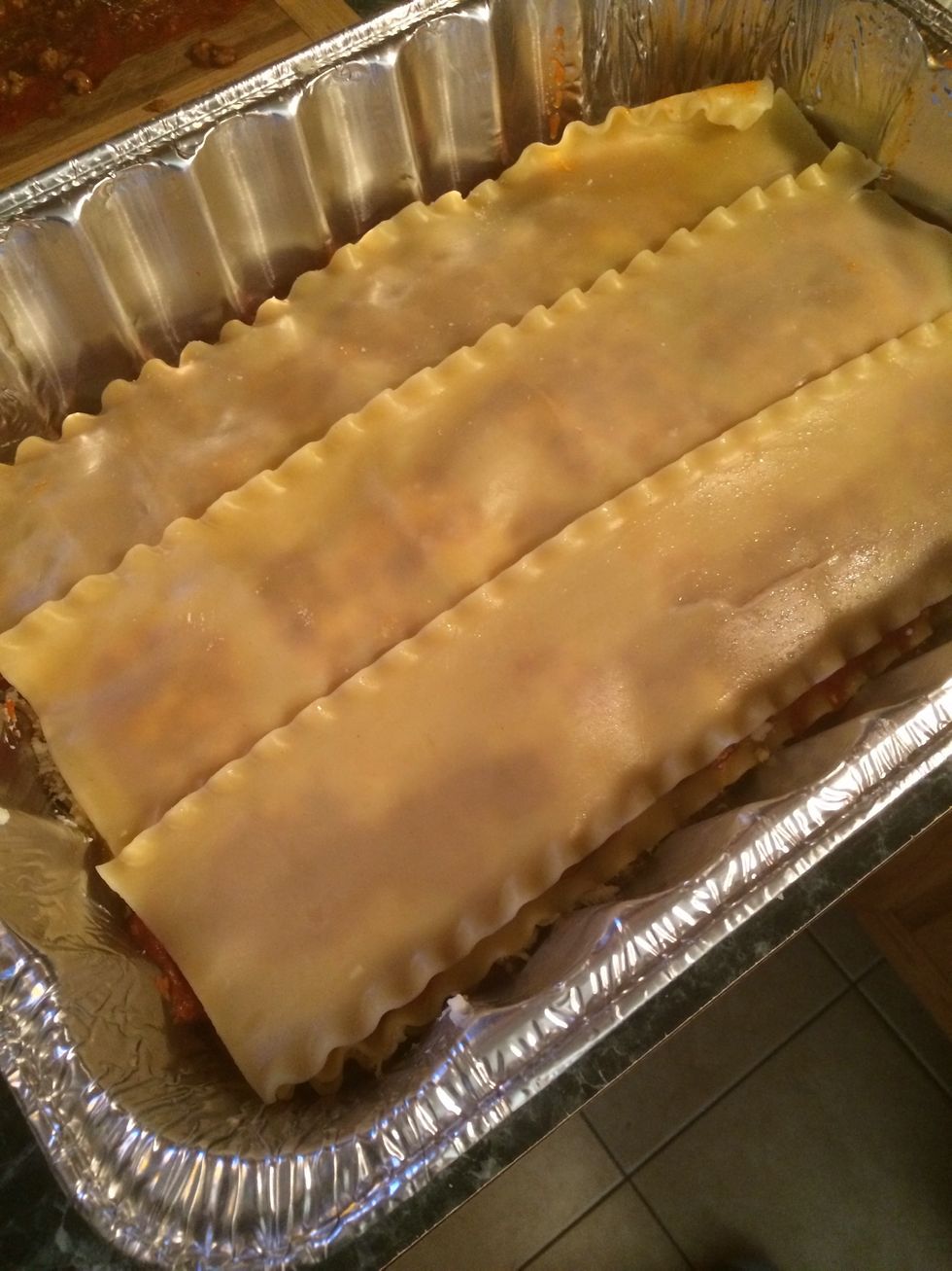 Now let's make the third layer which will be the second cheesy part.