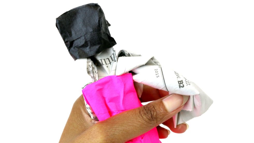 Now let's move to the arms. Twist the arm before you begin taping.