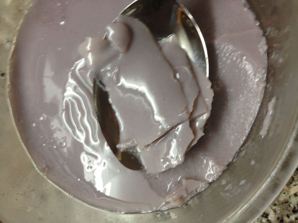 Now let's spoon it out piece by piece.