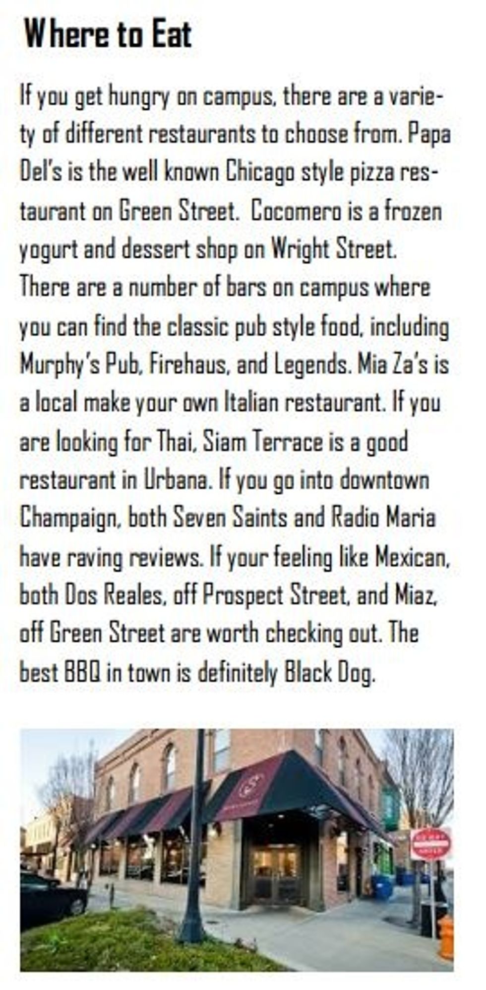 Now let's talk lunch and dinner!