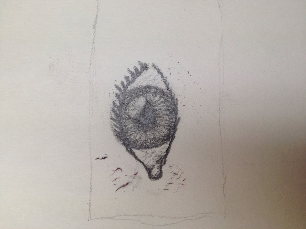Now lets erase the non eye shapes that I added.....
