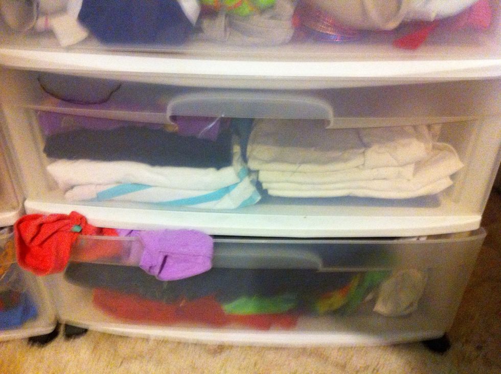 Now looks like I need to go through the play clothes drawer. \ud83d\ude09