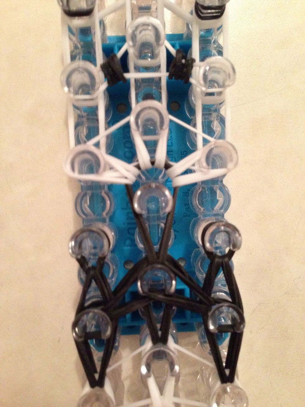 Now loop the 3 head bands up to their places