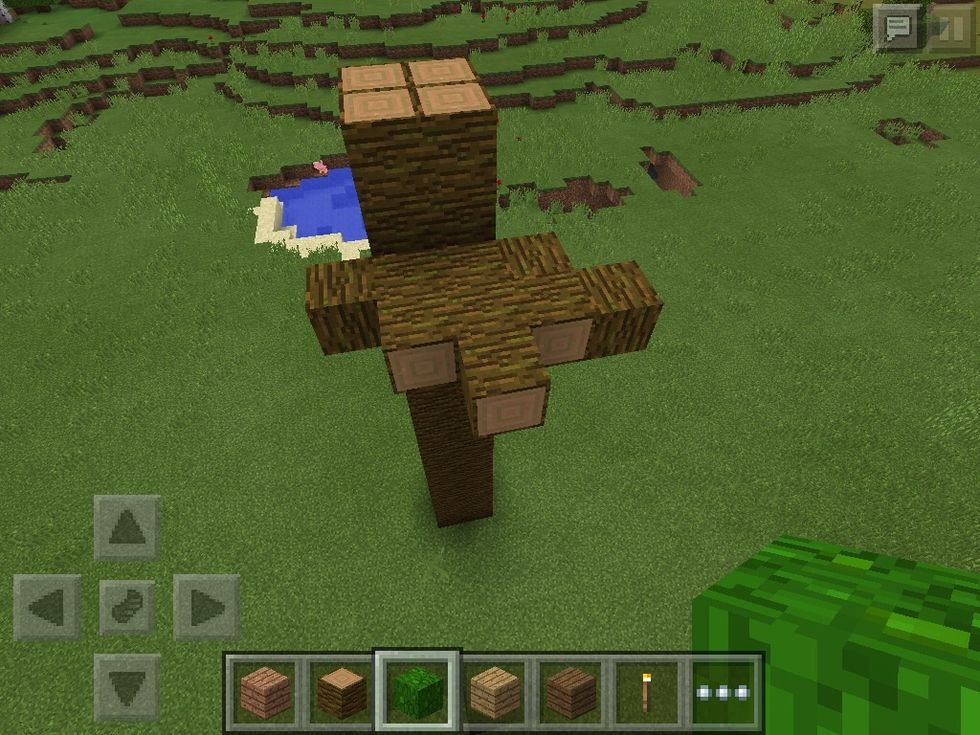 Now make a base for the leaves