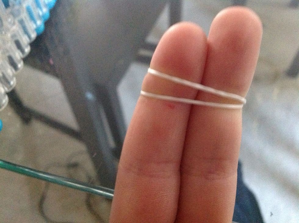 Now make a regular cap band like this