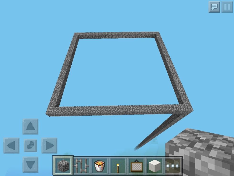Now make a square as wide u want ur skyscraper