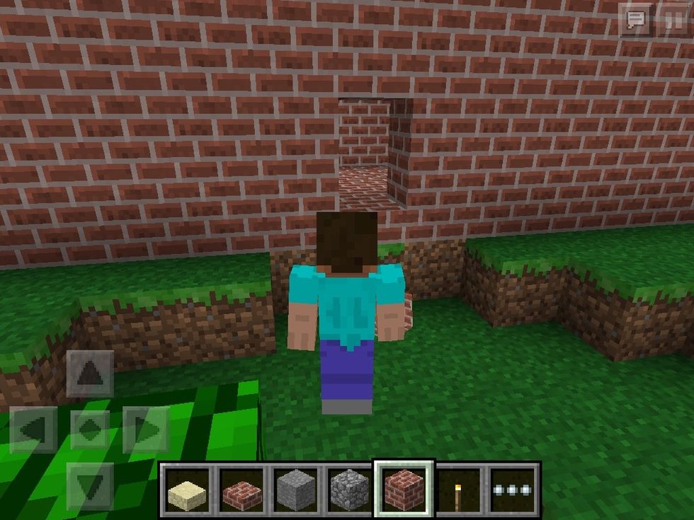 Now make a to block door way so Prees on to blocks