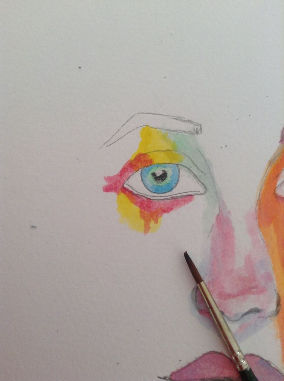 Now make some pink effect around it.