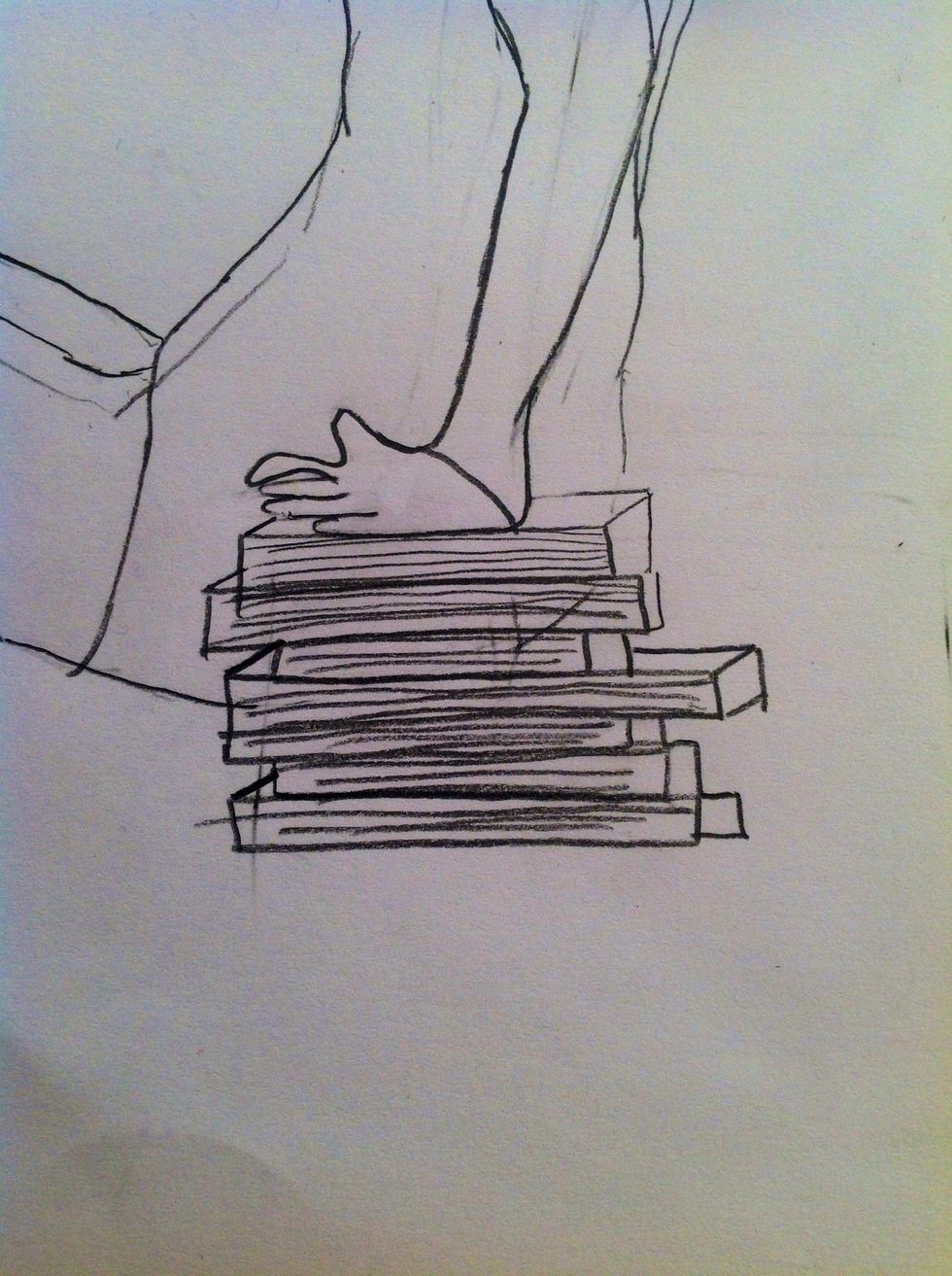 Now make the books like 3D to make them more cute...