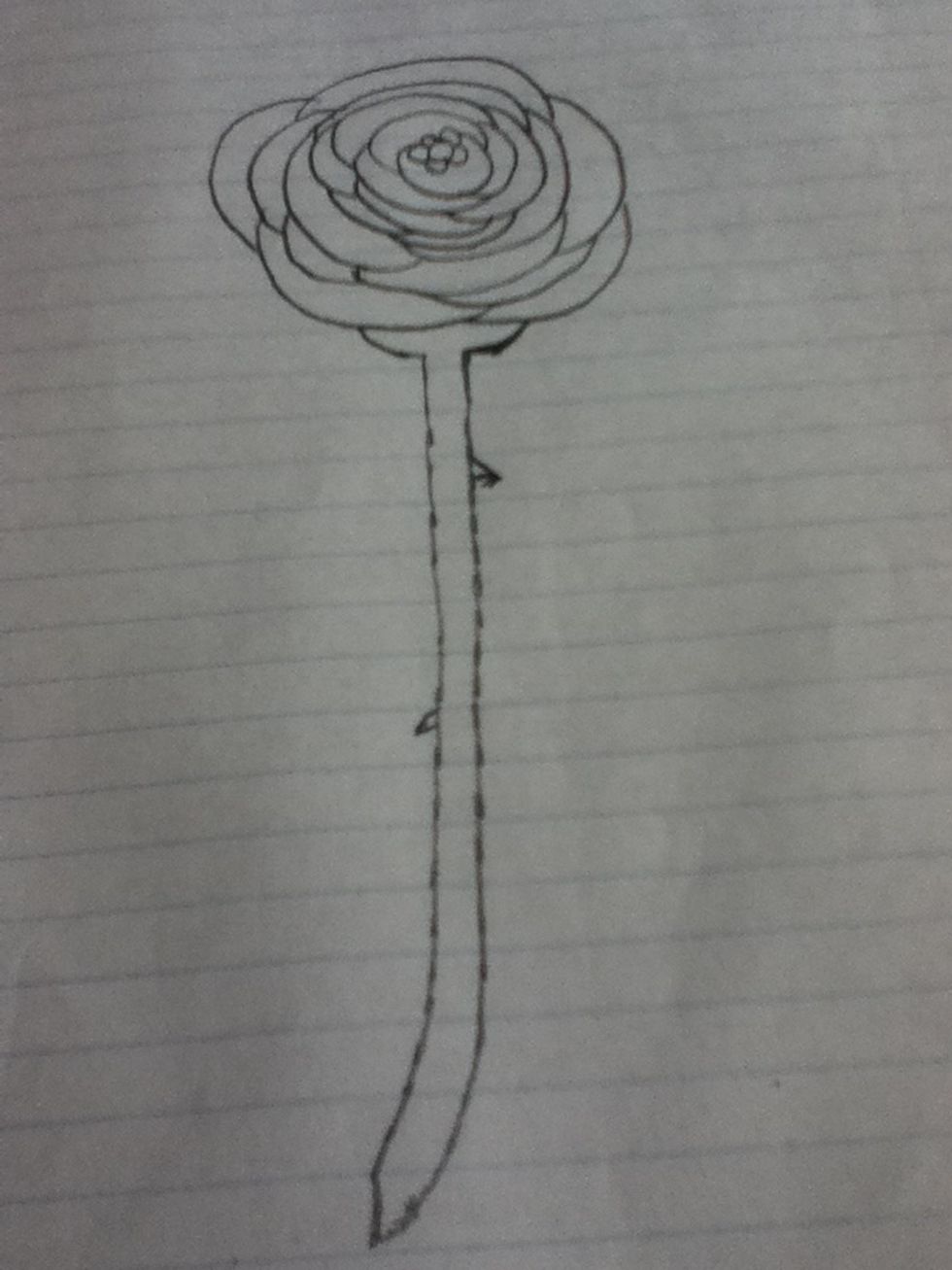 Now make the thorns!!