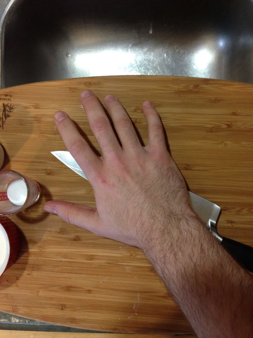 Now mash their bodies with the palm of your hand.