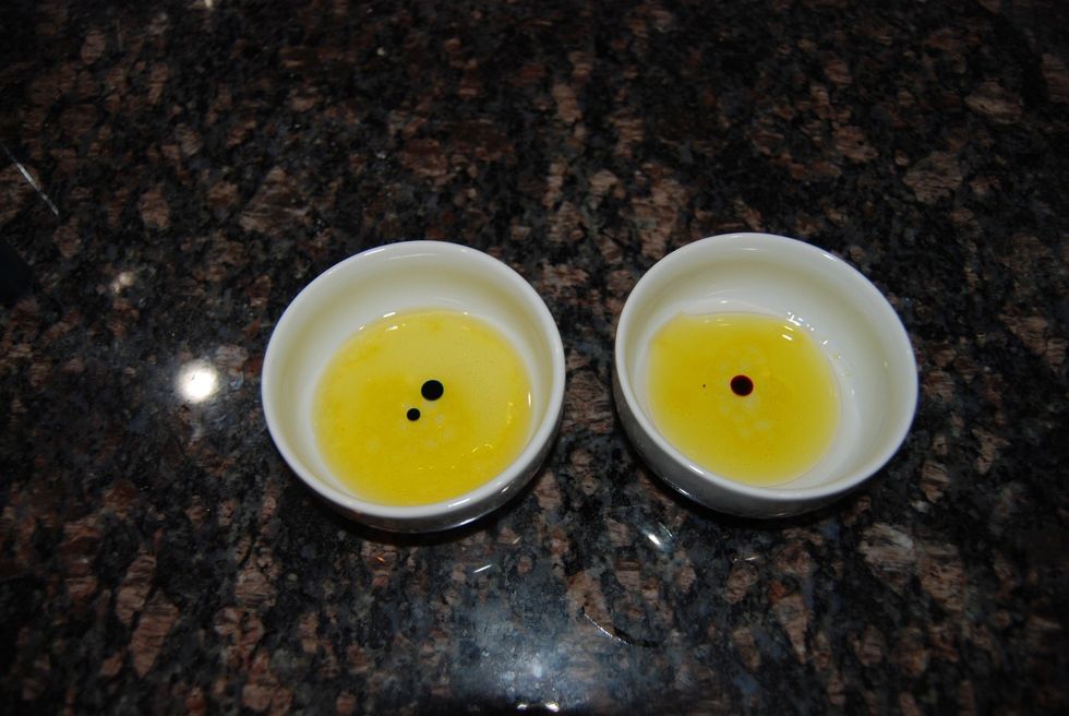 Now mix the wet ingredients together with a fork or whisk