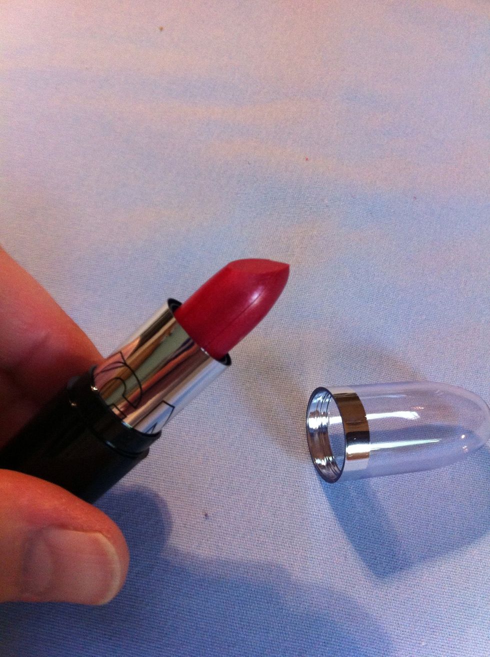 Now Ms Kay wears the red lipstick..so get out that red color.
