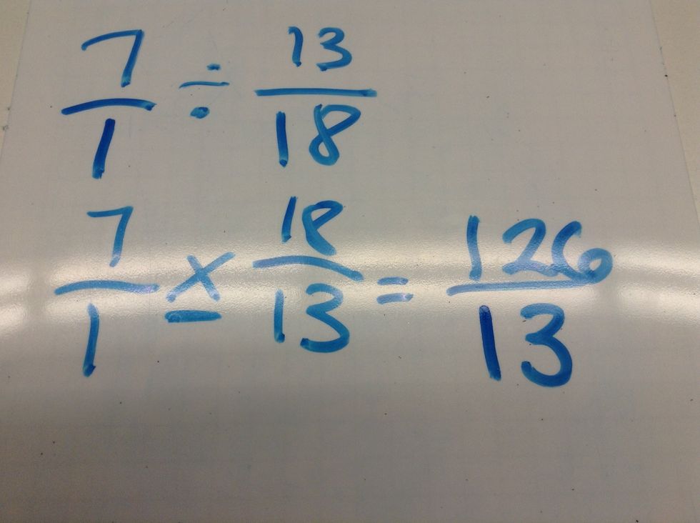 Now multiply the fraction.