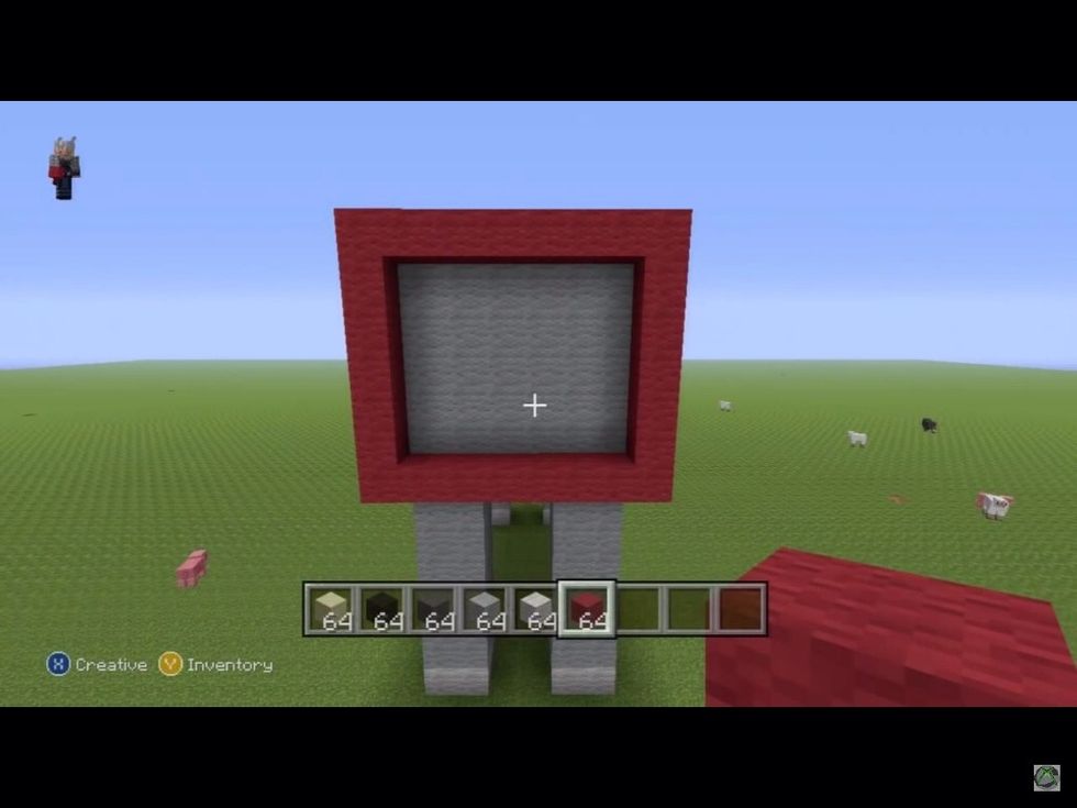 Now on the outline of the head place the coloured wool of your choice for the caller