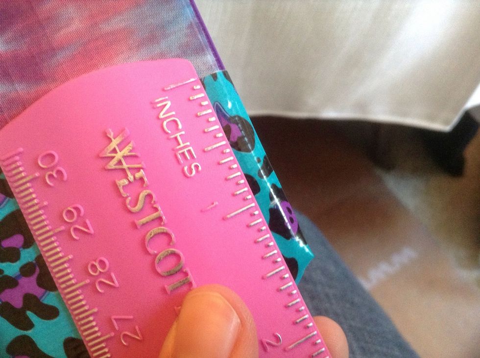 Now on the sides, use the same measurement to check no gaps will still be there when covered.