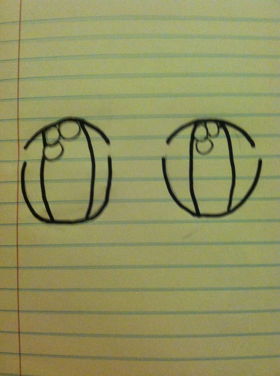 Now outline everything (except the bubbles) with a regular black sharpie or a marker.