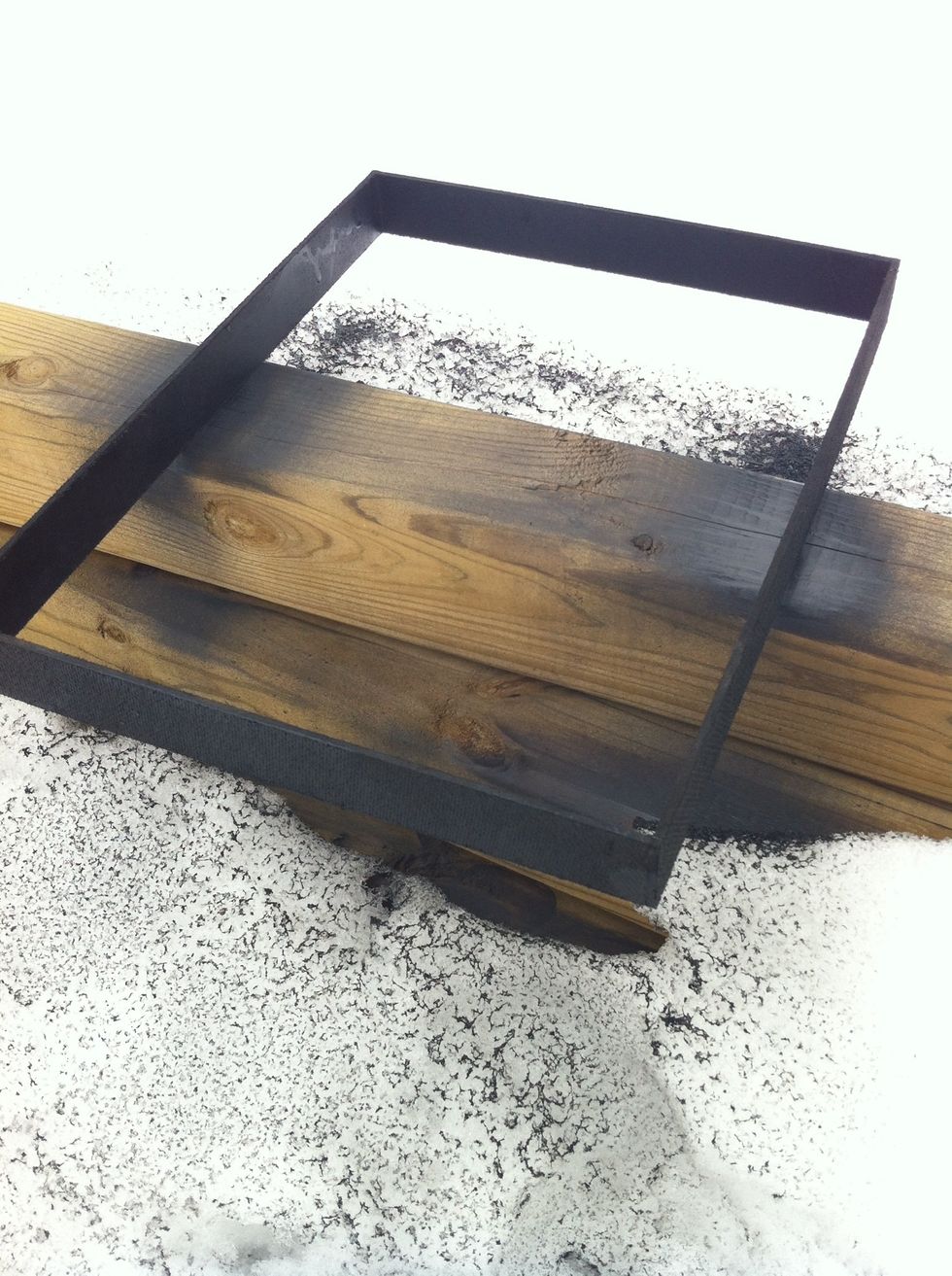 Now paint it black (I used spray paint but u don't have to)