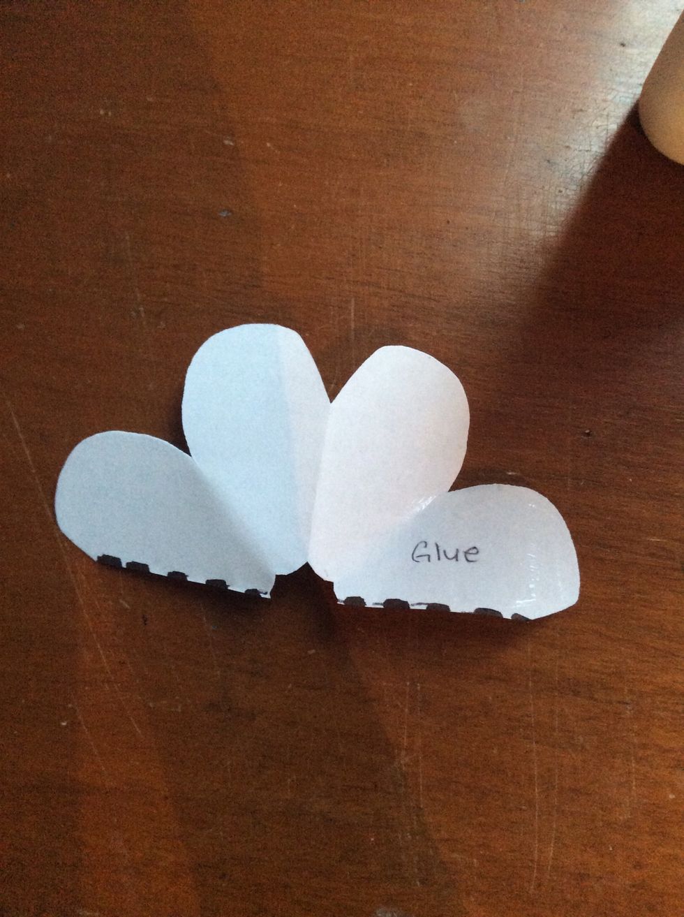 Now, paste the petals of the corners.