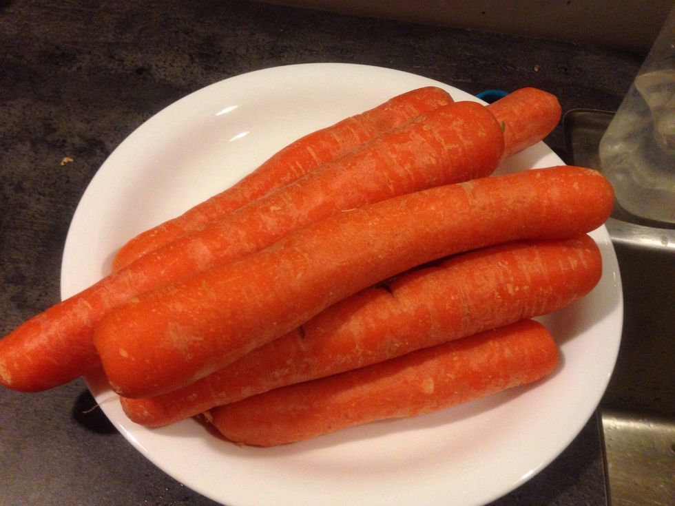 Now peel your carrots.
