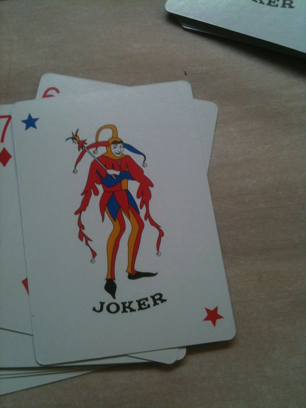 Now pick another one for the very bottom of the deck and put it on the pile of 8.