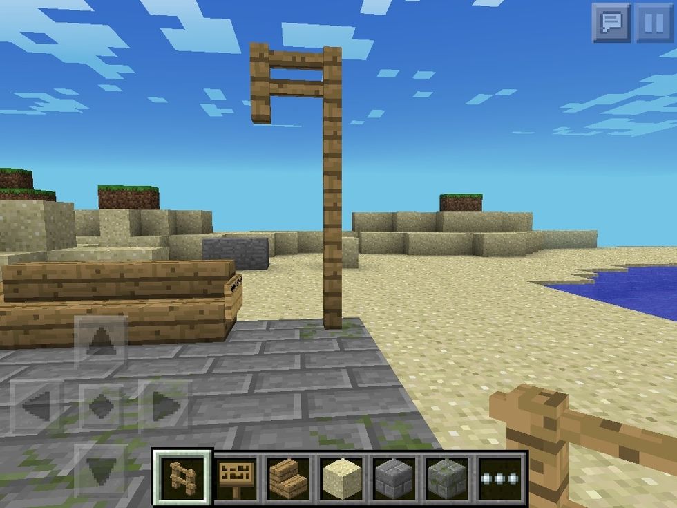 Now place fence like so.