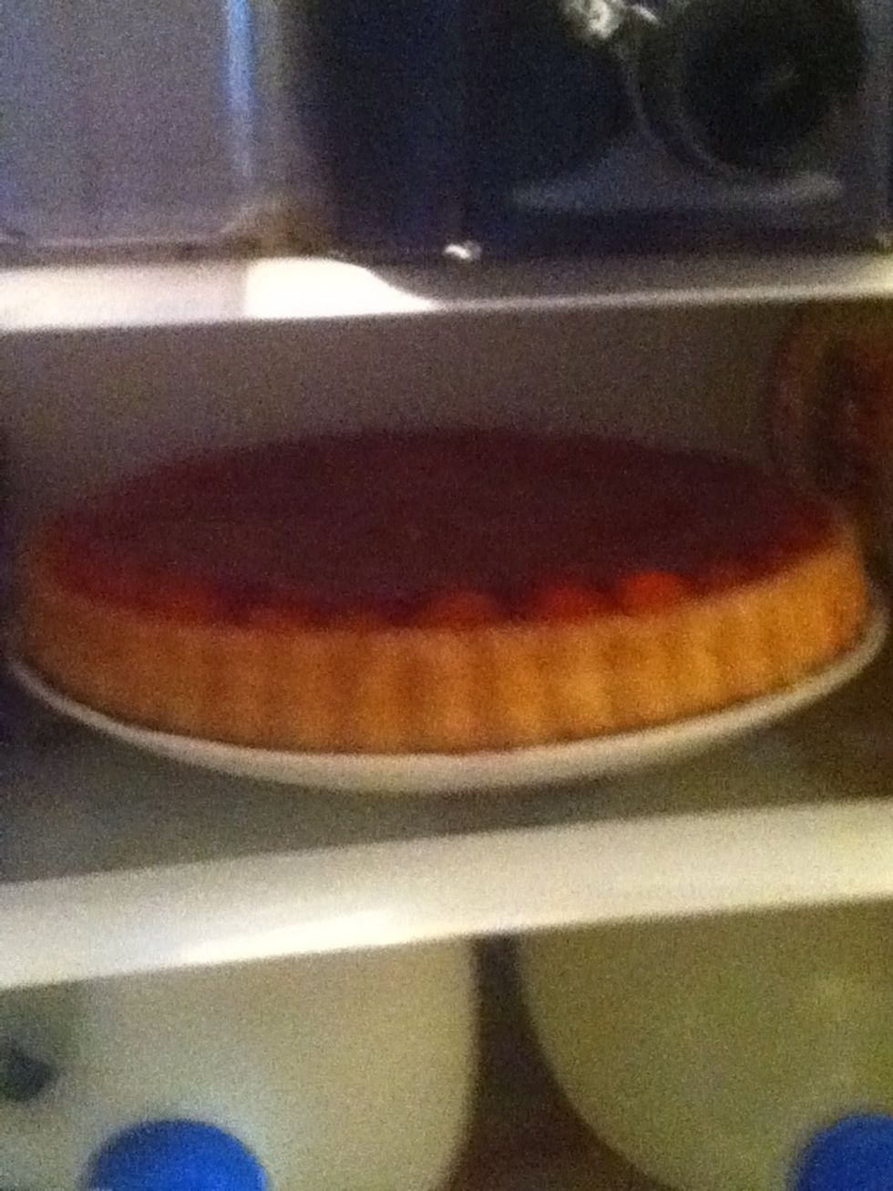 Now place it in the fridge until the jelly is set