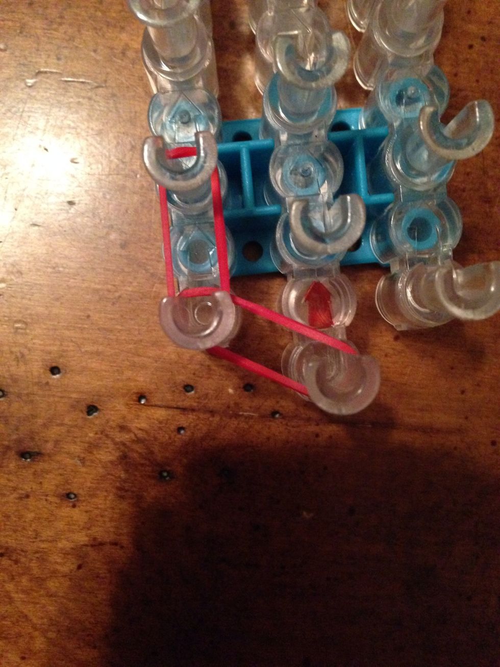 Now place one going up