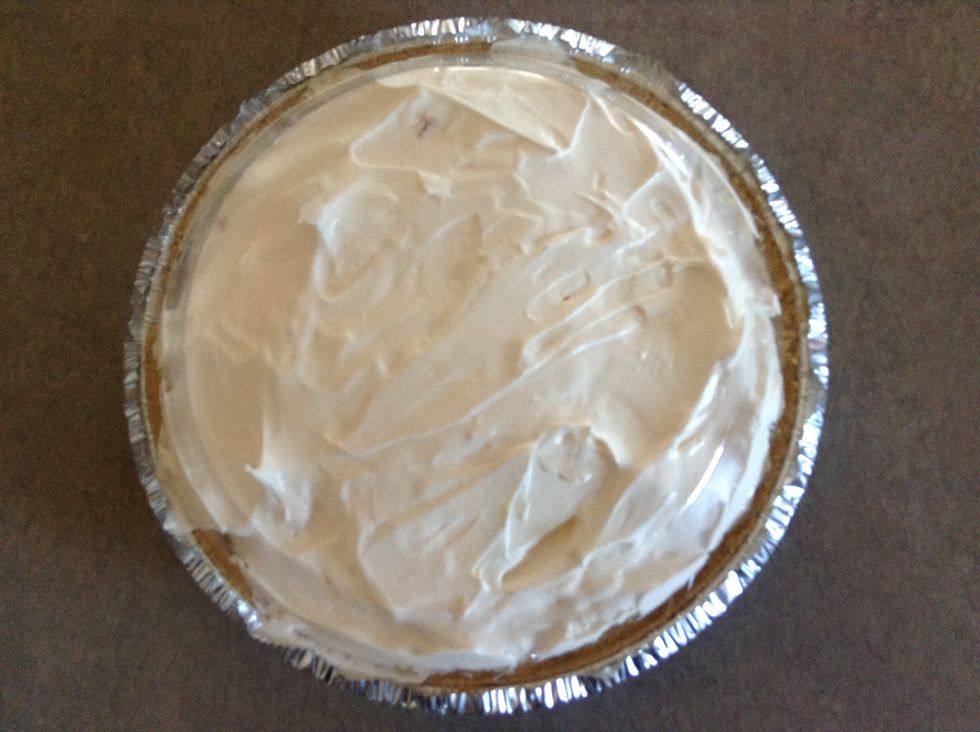 Now place the cover on the pie & fold the sides back over it to secure the lid.
