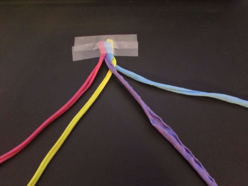 Now place the PURPLE over the YELLOW.