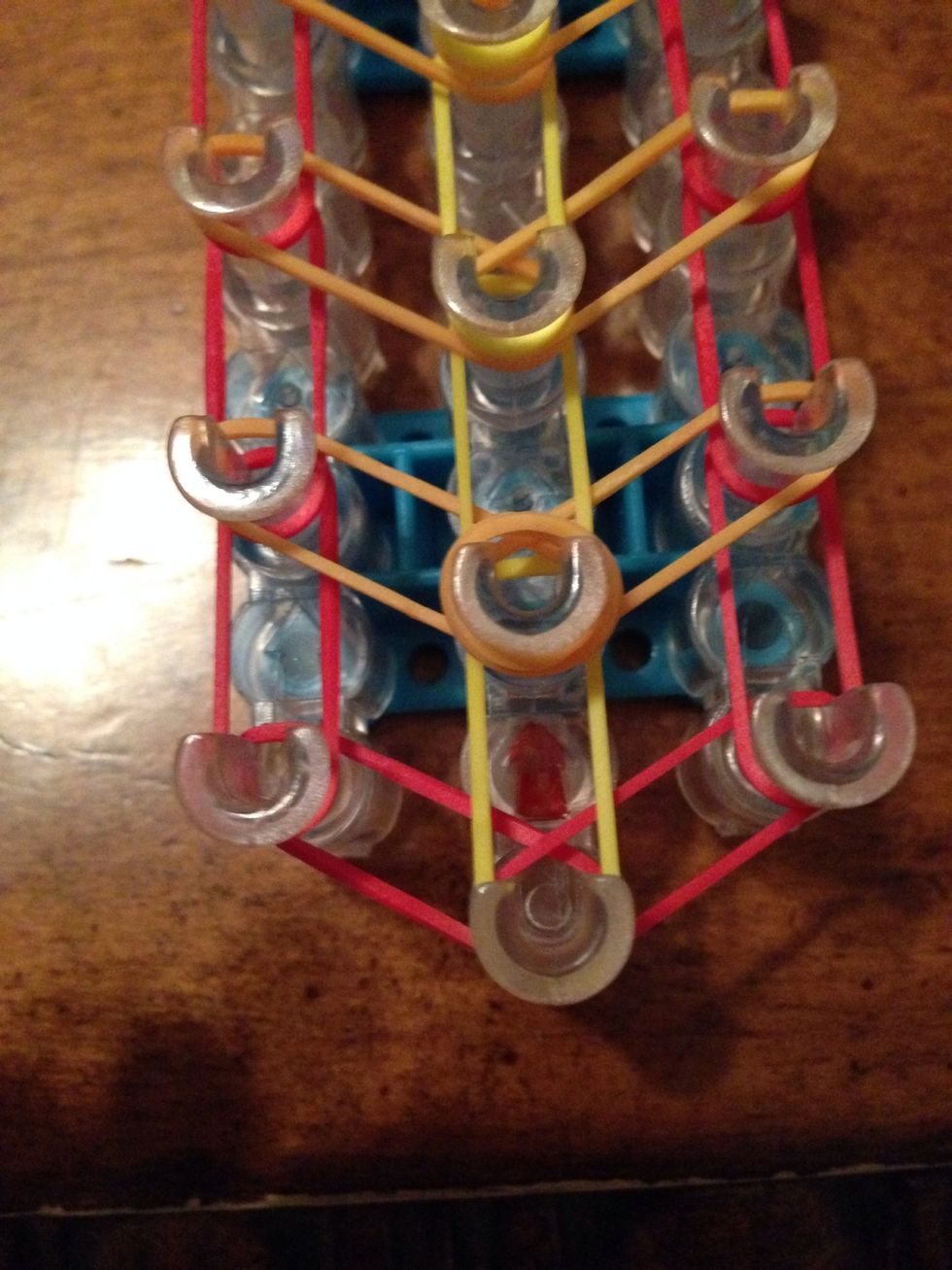 Now place your cap band on the SECOND pin