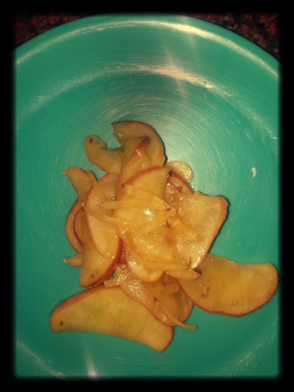 Now plate it and add almonds