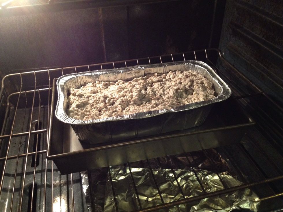 Now pop it in the oven on very low heat (about 100 fahrenheit) to let the yeast proof and the dough rise for at least 30 minutes.