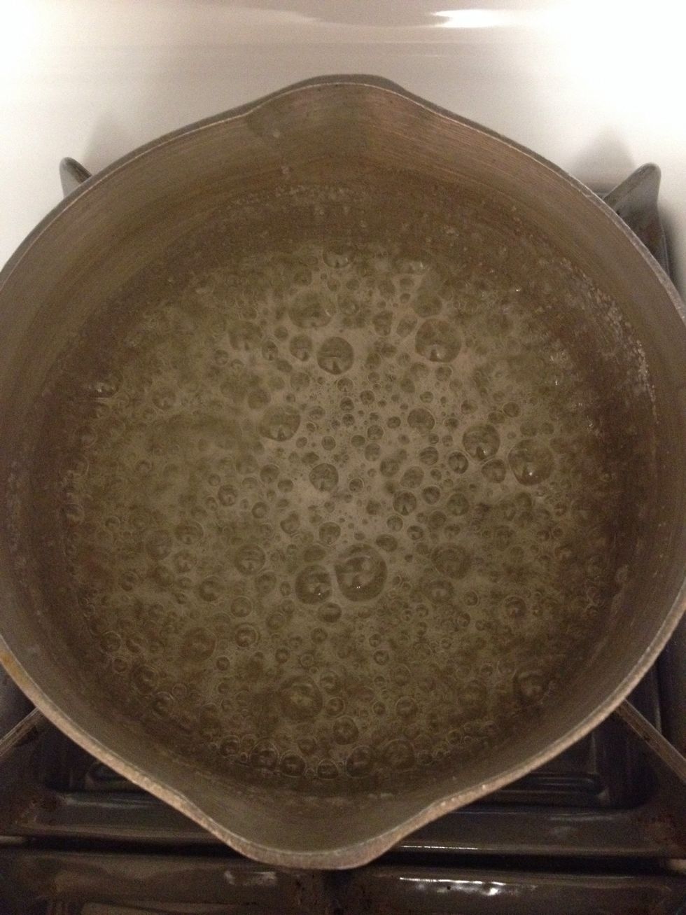 Now pour the hot (very hot) sugar slowly down the side of the mixer into the egg whites while the mixer is on medium low speed