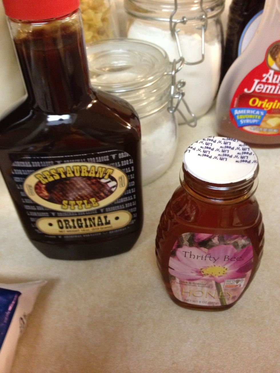 Now prepare your honey BBQ sauce.