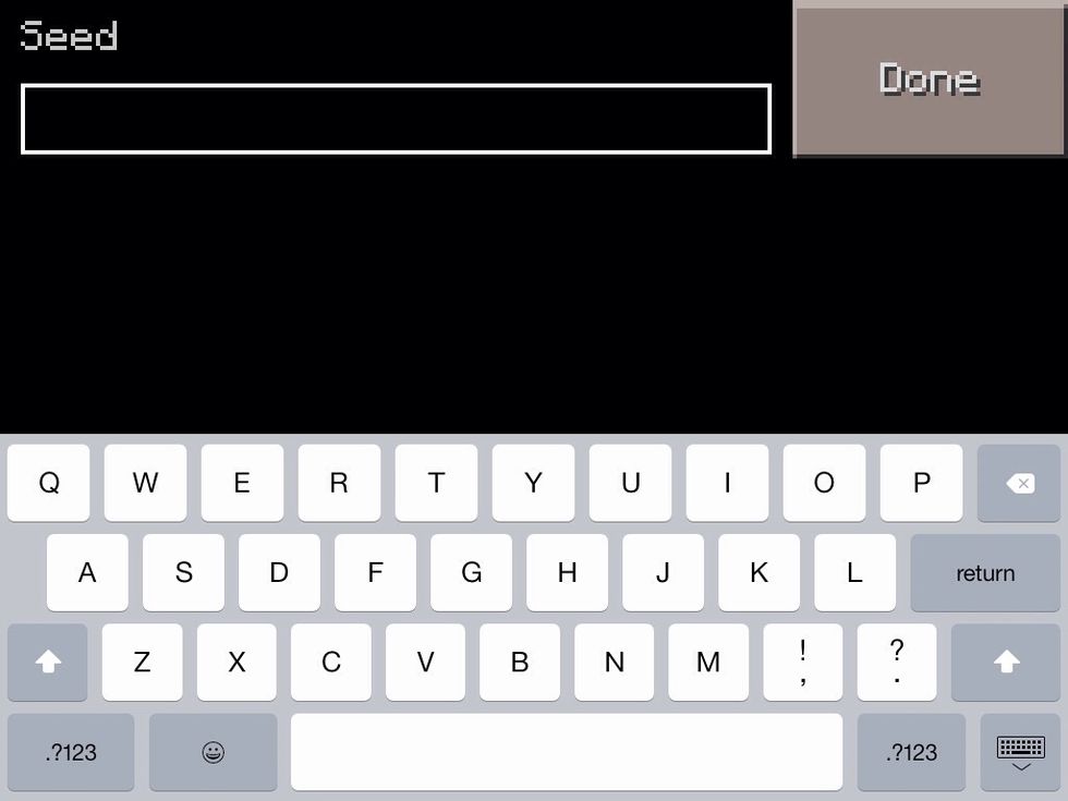 Now press on SEED...