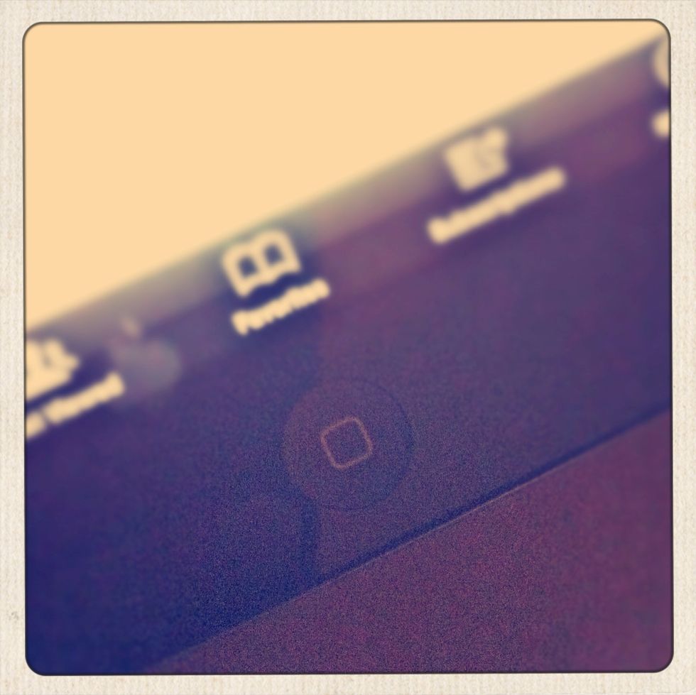 Now, press the Home button. Note: this will close the YouTube app but don't worry. Press the Home button twice (quickly) like you would to exit your apps.