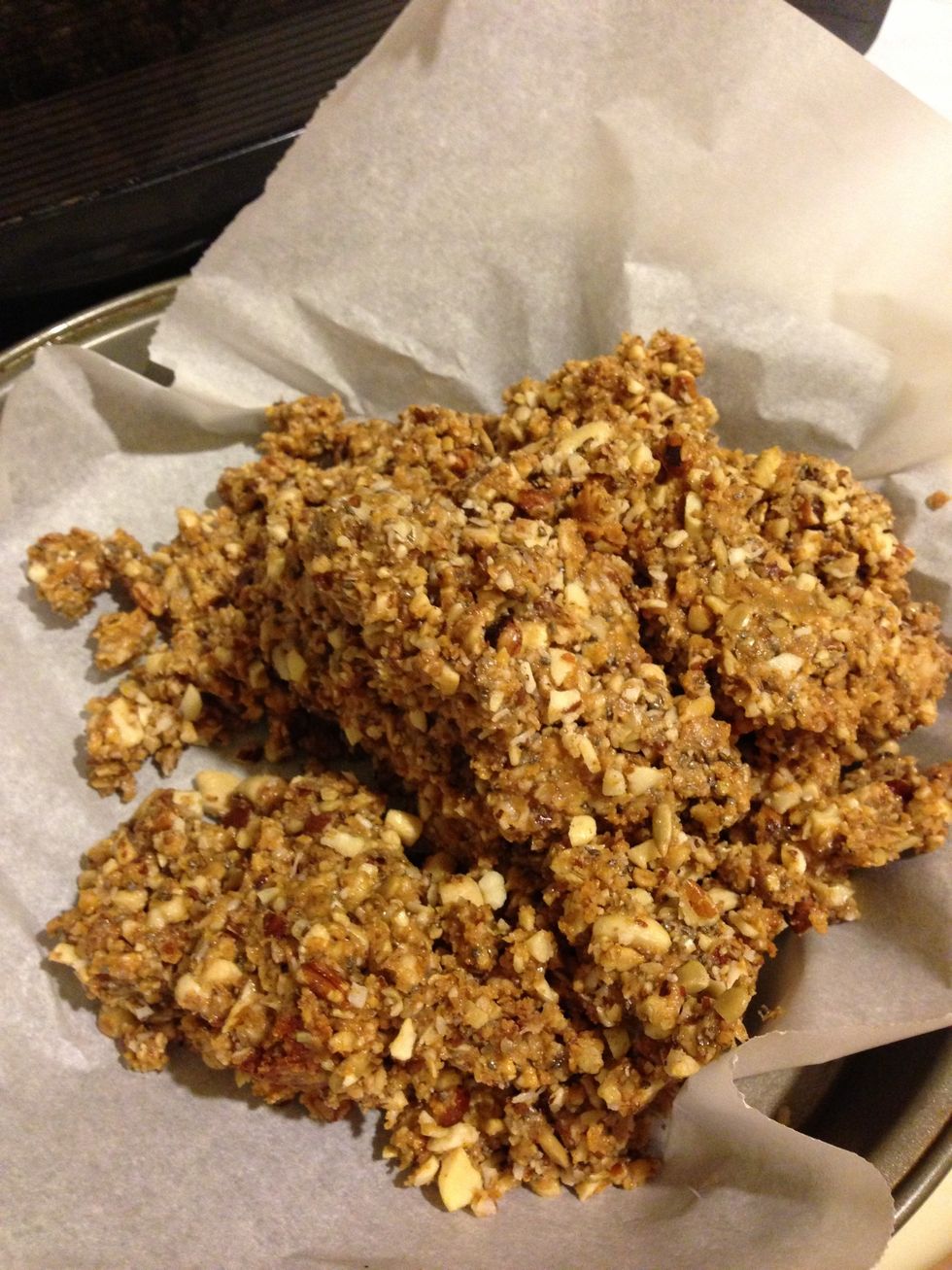 Now press them down real tight onto the pan