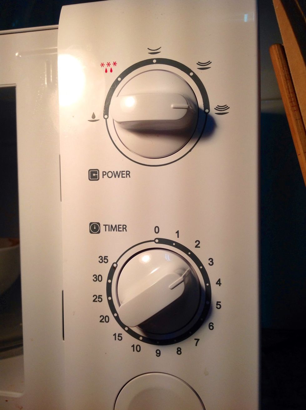 Now program it 2 minutes at full power.