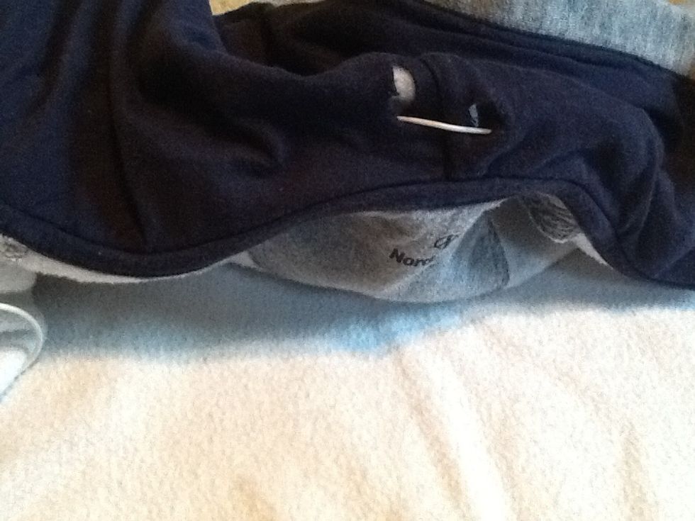 Now push the headphone through all the way to the other side