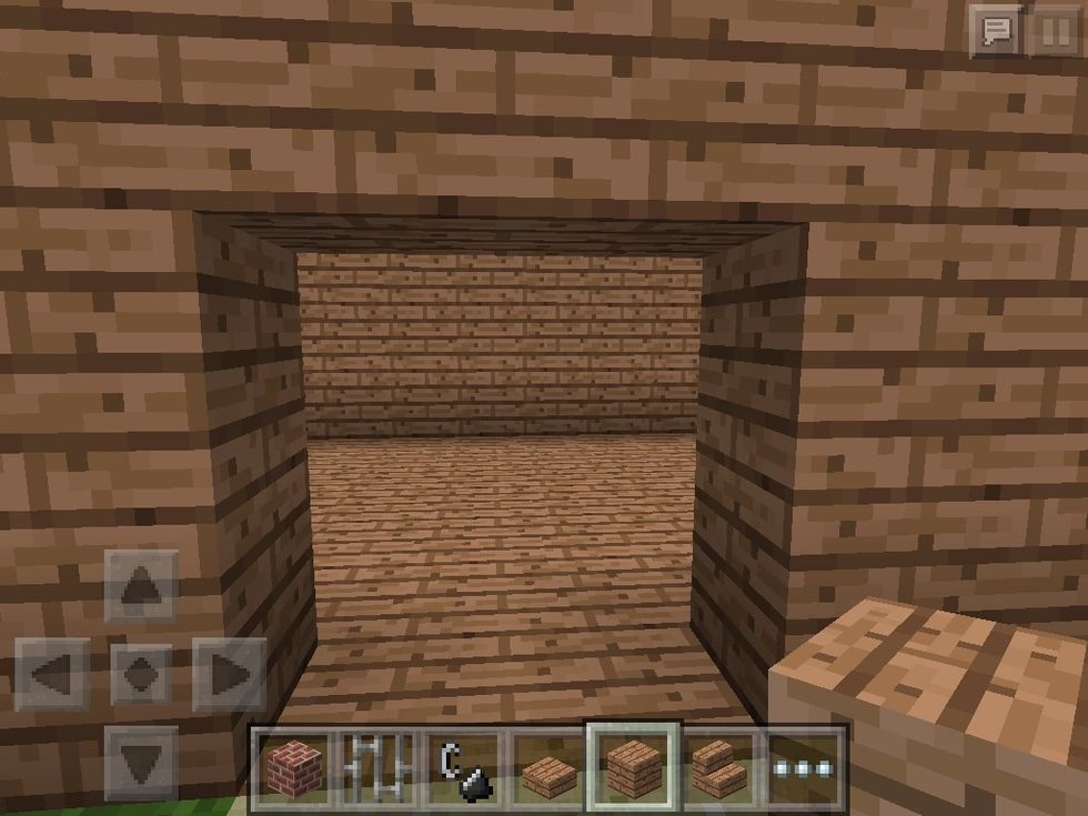 Now put a place for ur door