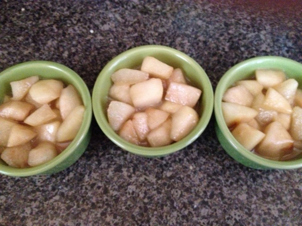 Now put in ramekins let it cool