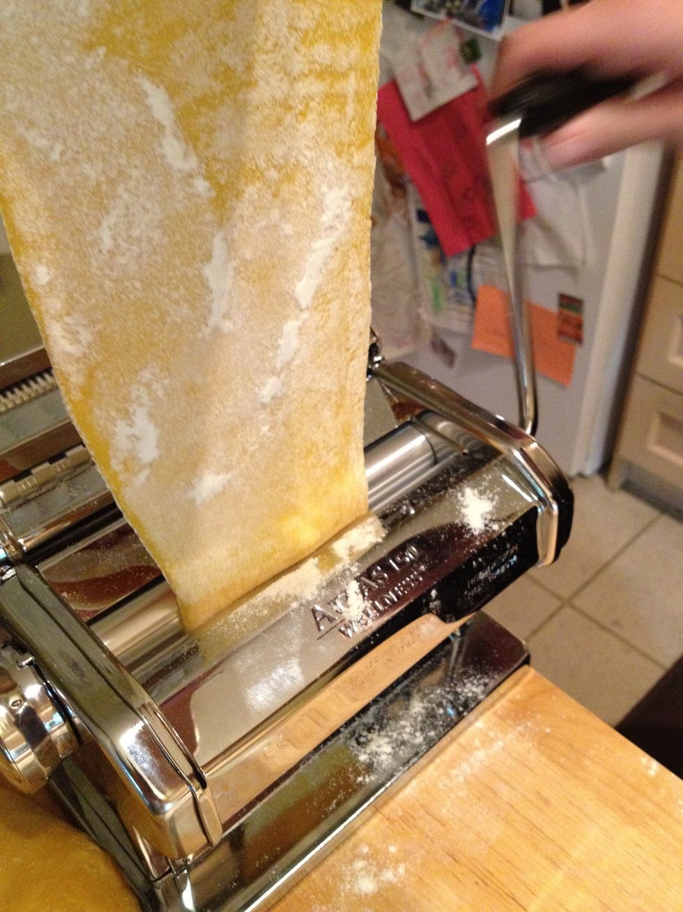 Now put it through the roller again at the same setting.