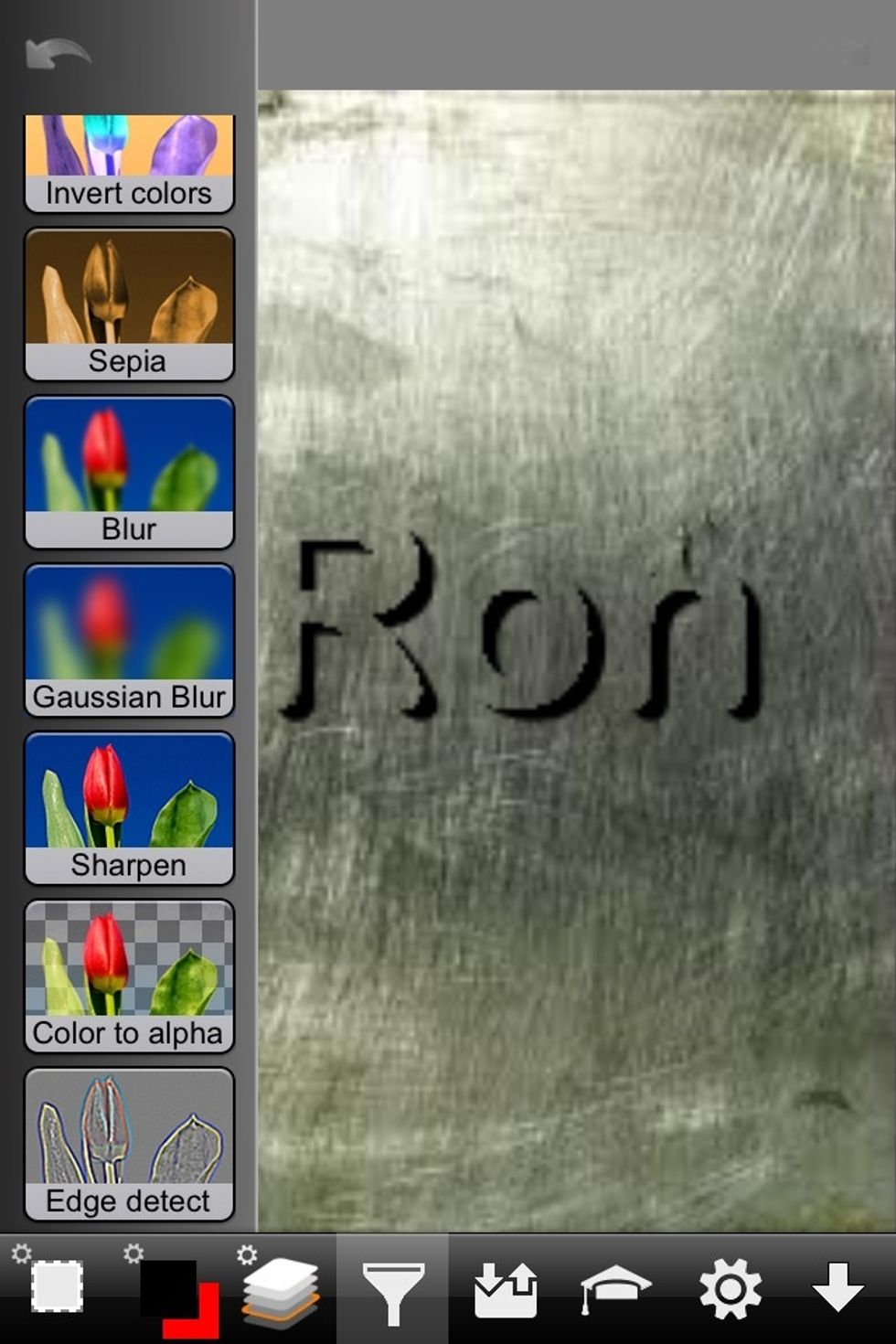 Now put some Gaussian blur on the shadow layer.