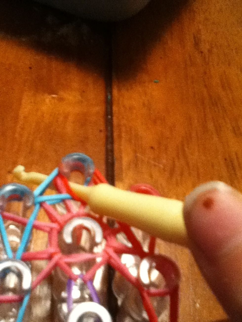 Now put the pick all the way down