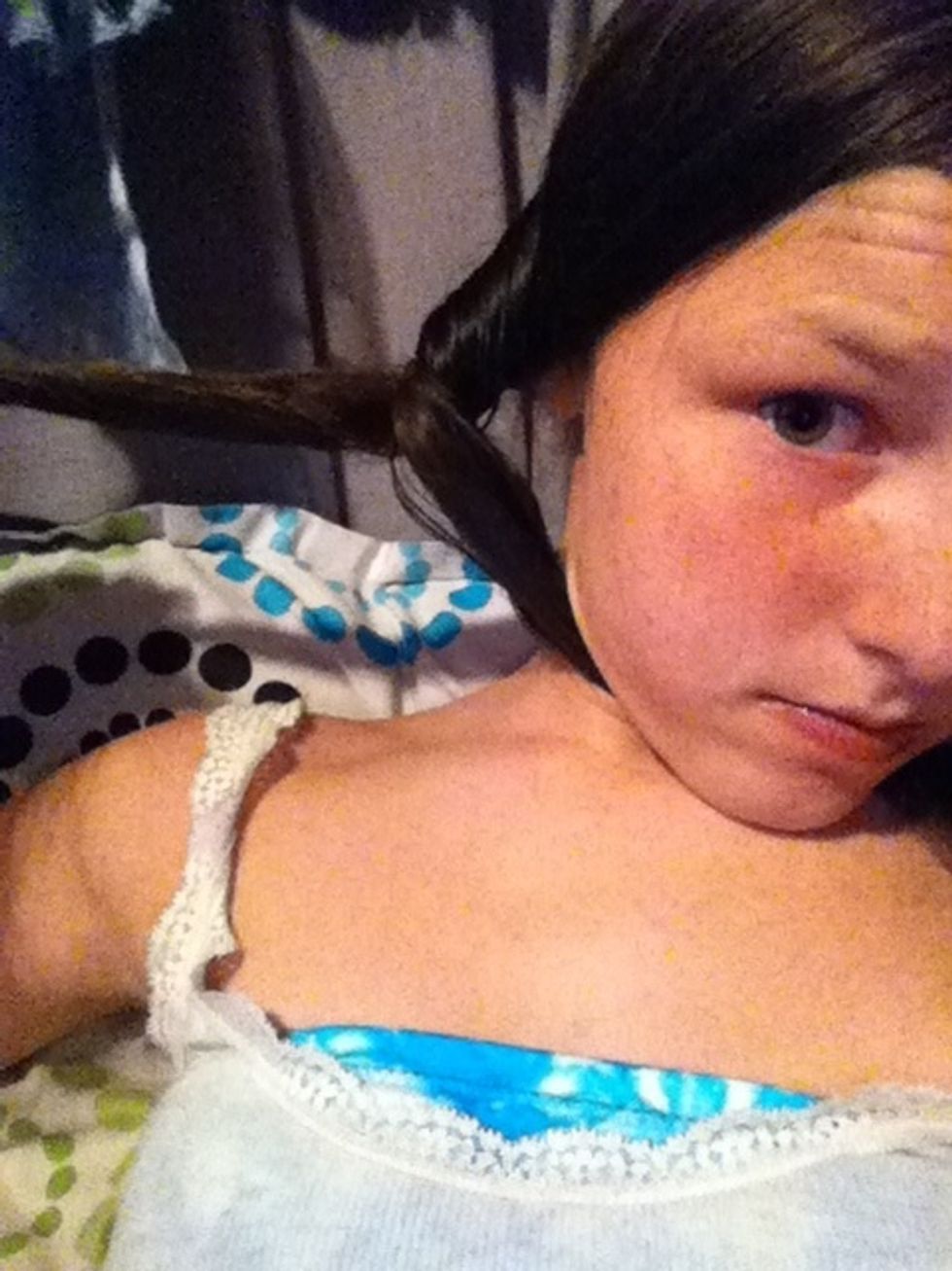 Now put the piece you just twisted in front